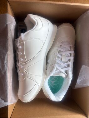 Kids White Lace-Up Sneakers - Lightweight Everyday Trainers